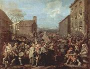 William Hogarth March of the Guards to Finchley Sweden oil painting reproduction